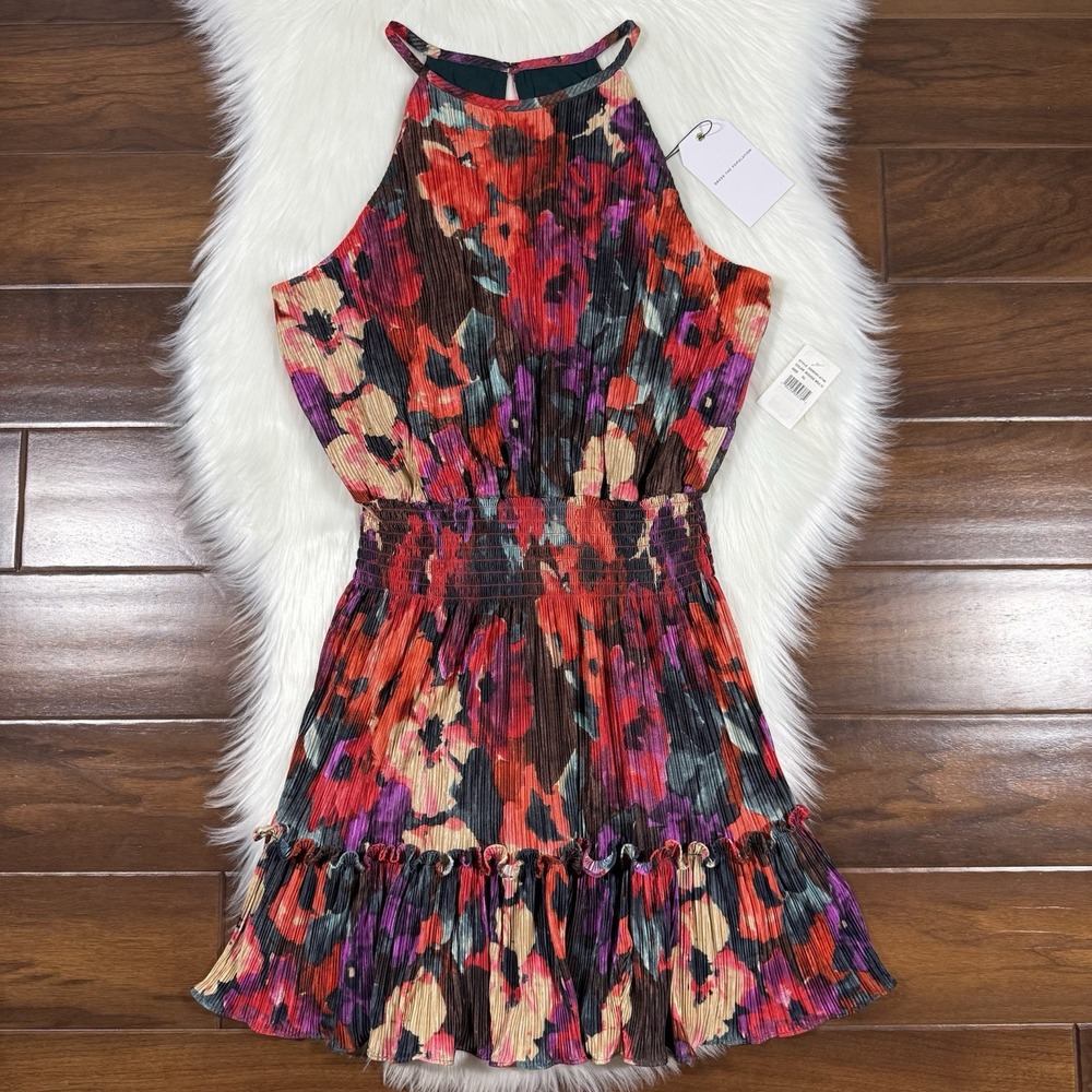 Dress The Population Women's Size XL Rouge Floral Kaylee Sleeveless Mini Dress